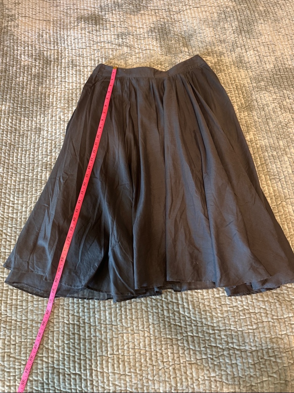 J. Crew Black A-Line Midi Skirt. Size 4 & 6 available